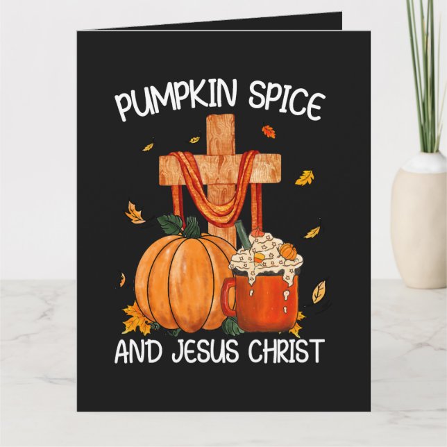 Carte Citrouille Spice et Jésus-Christ (Devant)
