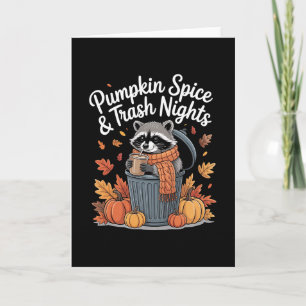 Carte Citrouille Spice Et Nuits De Déchets Thanksgiving 