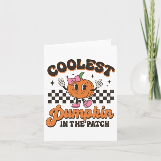 Carte Citrouille super Le Plus Froid Dans Le Patch Hallo (Devant)