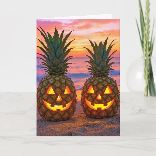 Carte Citrouilles de Halloween pour anniversaire (Devant)