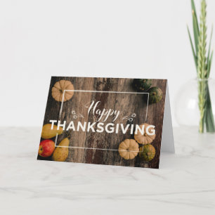 Carte Citrouilles de Thanksgiving heureuses