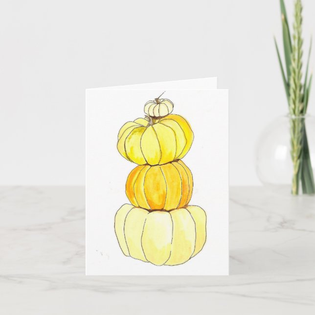 Carte citrouilles empilés (Devant)