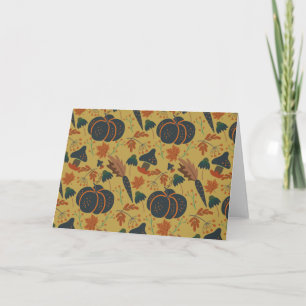 Carte Citrouilles et carottes motif sans soudure