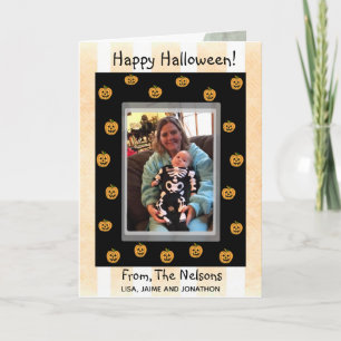 Carte Citrouilles et Ghouls d'Halloween personnalisés