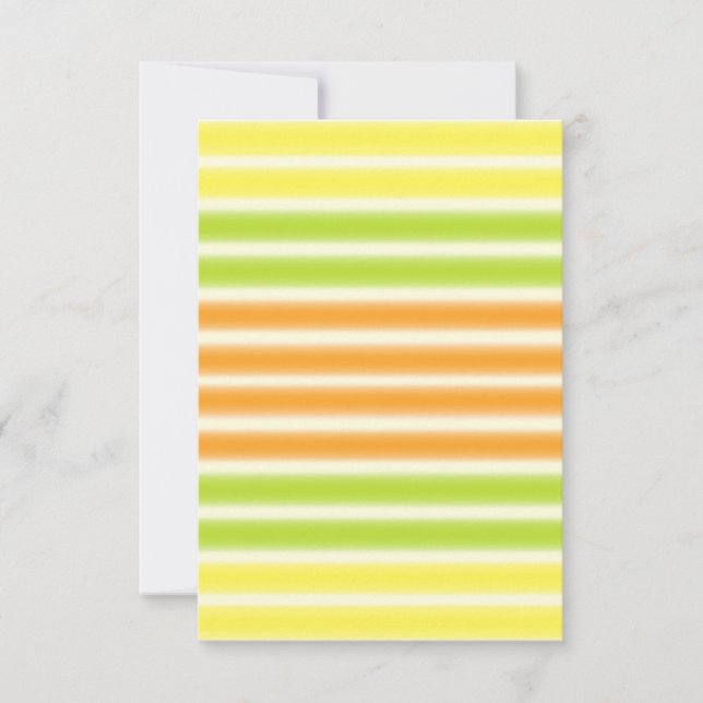 Carte Citrus Citrus Citron Lime Et Orange Stripes (Devant)