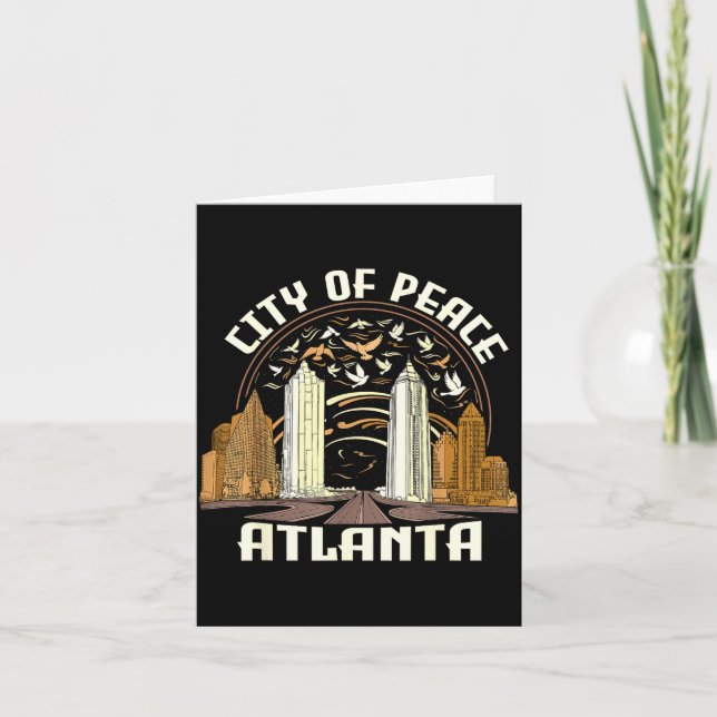 Carte City Of Peace Atlanta Souvenir Men Women Georgia A (Devant)