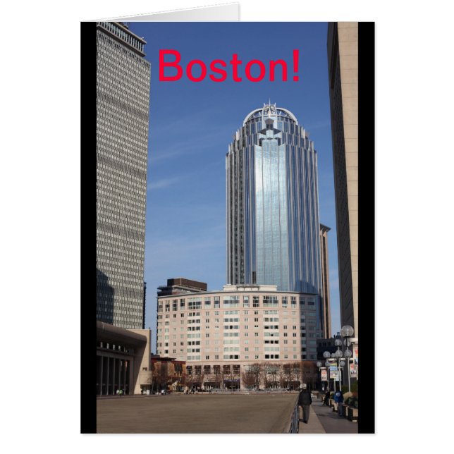 Carte Cityscape de Boston (Devant)