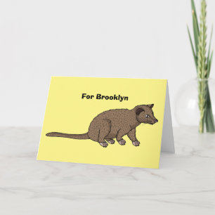 Carte Civet de mûte luwak, dessin animé