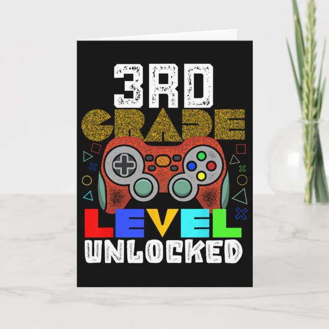 Carte Ck À l'école 3e année Gamer  (Devant)
