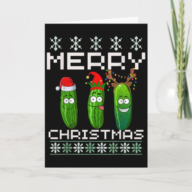 Carte Ckle Lover Xmas Lighting Santa Ugly Ckle Christmas (Devant)