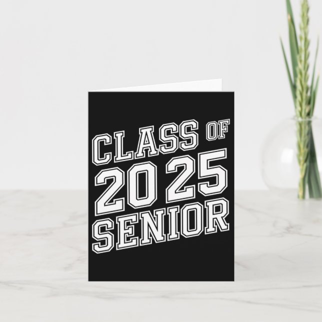 Carte Cl De 2025 Diplômé Secondaire Filles Garçon (Devant)