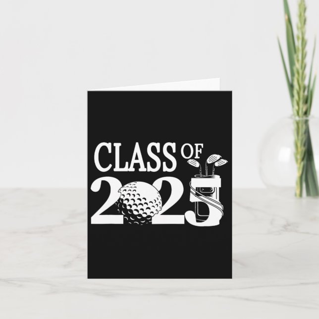 Carte Cl De 2025 Graduation Senior Golfer Golf Player Gr (Devant)