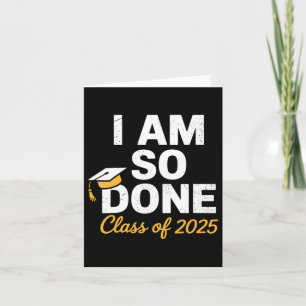 Carte Cl De 2025 Je Suis Si Terminé Graduation Pour Lui 