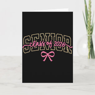 Carte Cl de 2026 Rose Coquette Casquette à nœud Senior 2