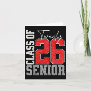 Carte Cl De 2026 Vingt-26 Graduation Senior 2026