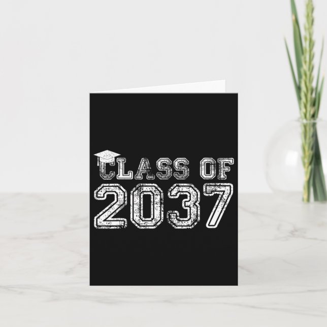 Carte Cl De 2037 Pré K Croissance Avec Moi Graduation Ga (Devant)