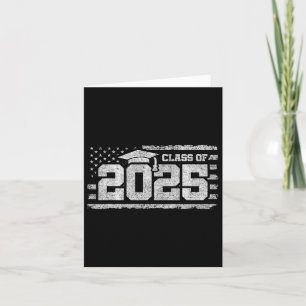 Carte Cl Of 2025 Graduation - American Flag - Cl Of 2025
