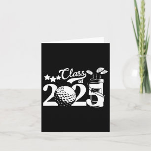 Carte Cl Of 2025 Graduation Senior 2025 Golfer Golf Play