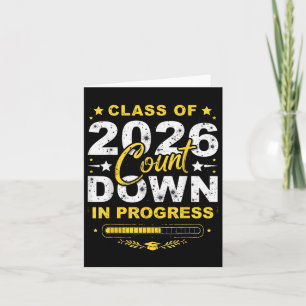 Carte Cl Of 2026 Count Down Graduation Fun Premier Jour