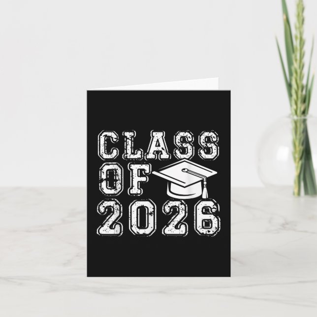 Carte Cl Of 2026 Senior Back To School Graduation 2026 (Devant)