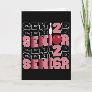 Carte Cl Réтро De 2026 Bowling Senior Senior Night 2026