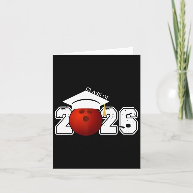 Carte Cl Senior De 2026 Graduation Bowling Graduate Cade (Devant)