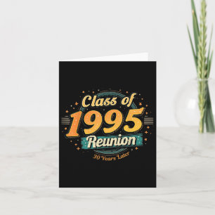 Carte Cl vintage De 1995 Réunion Tee 30th Graduation Clm