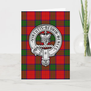 Carte Clan Donnachaidh (Robertson) Crest & Tartan