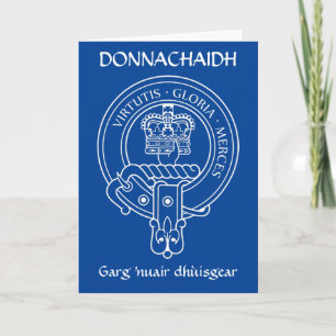 Carte Clan Donnachaidh (Robertson) Crest & War Cry