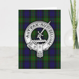 Carte Clan Gunn Crest & Tartan