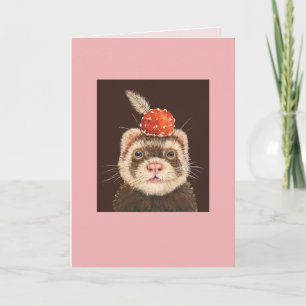 Carte Clancy the ferret card