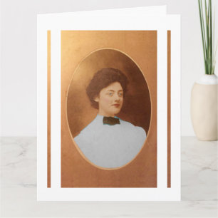 Carte Clara Sage Talla Johnson portrait d'art fin 1909
