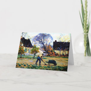 Carte Clarence Gagnon - Scène Automne, Baie-Saint-Paul,