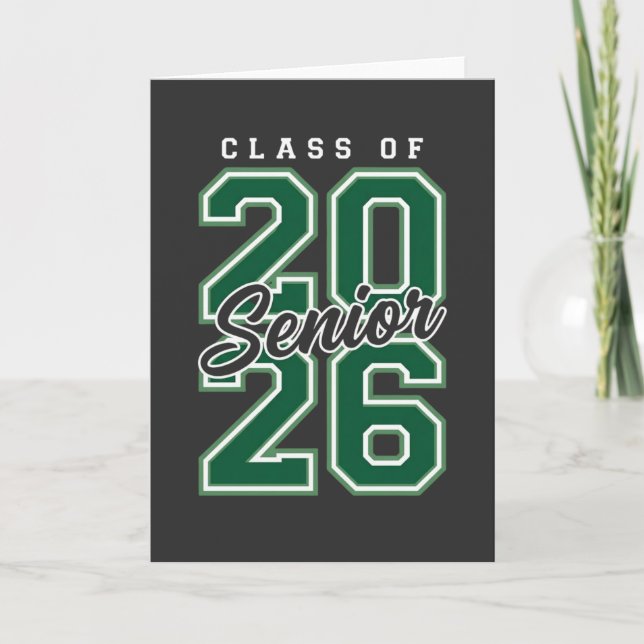 Carte Class of 2026 Senior Graduation Gift for Seniors (Devant)