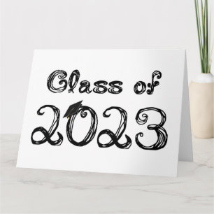 Carte Classe de 2023 Tissu - Plafond de graduation de po