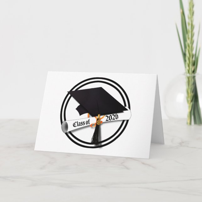 Carte Classe de Casquette de 2e année de 2026 (Devant)