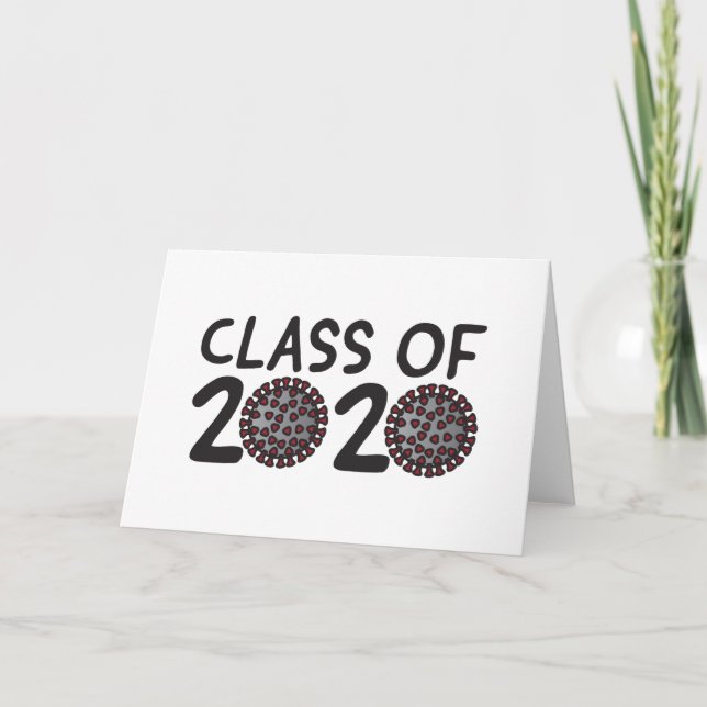 Carte Classe de l'année 2020 Coronavirus (Devant)
