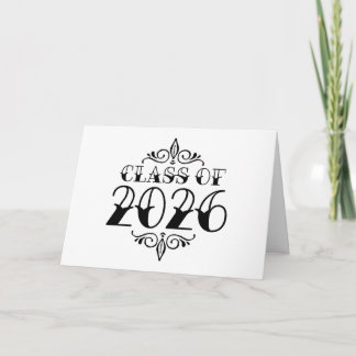 Carte Classe de style tatouage de 2026 Graduation