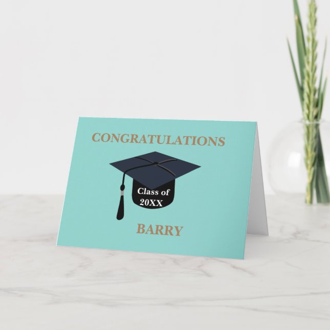 CARTE CLASSE DU CAP DE DIPLÔME (Devant)