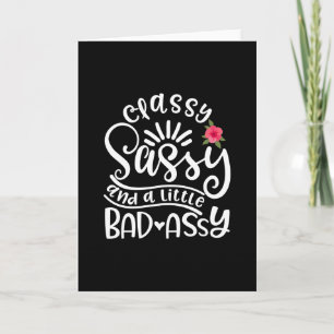 Carte Classe Sassy Et Un Peu Mauvaise Assy Amis Sassy