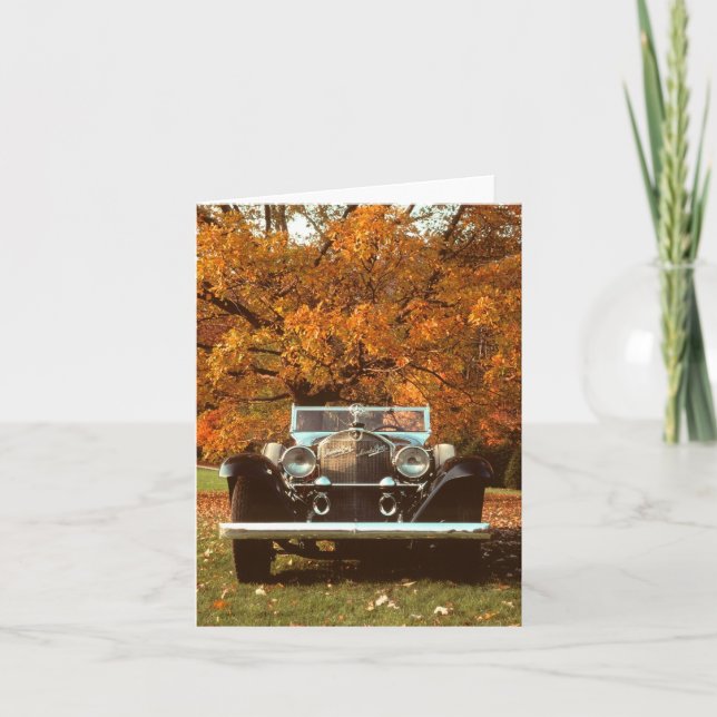 Carte Classic 1928 Mercedes Benz Super Sport (Devant)