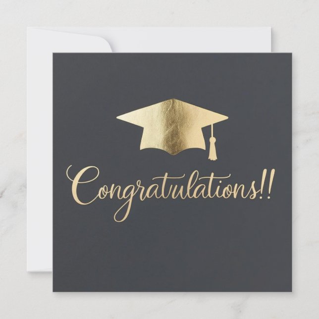 Carte Classic and Elegant Graduation Card (Devant)