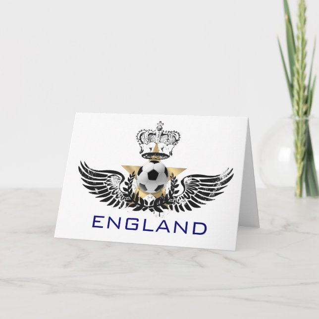 Carte Classic England Football logo soccer Greeting Card (Devant)