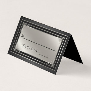 Carte Classic Silver et Black Place