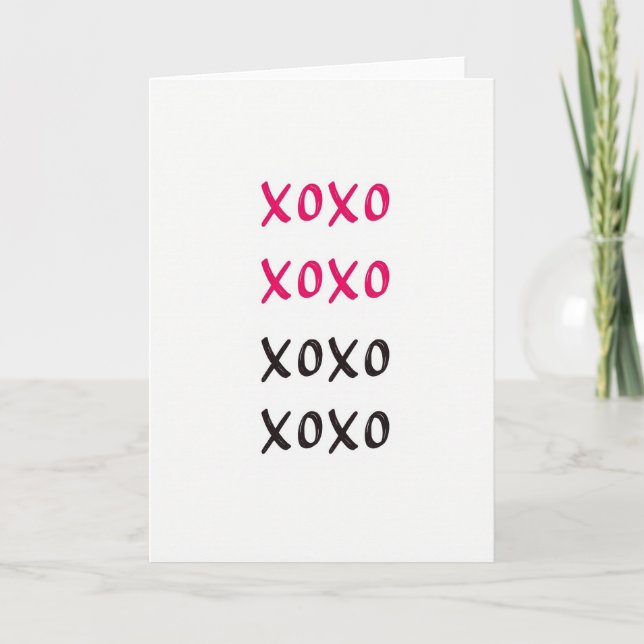 Carte Classic Xoxo I Love You Card (Devant)
