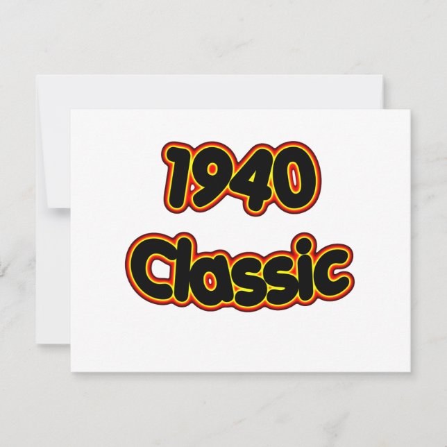 Carte Classique 1940 (Devant)