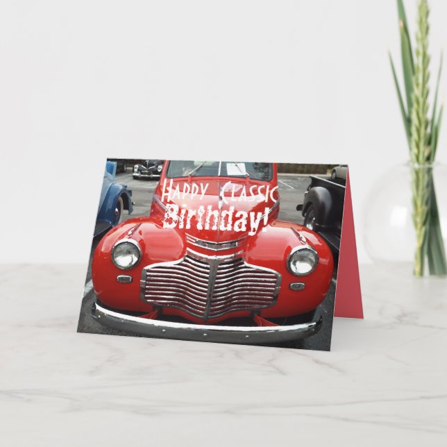 Carte classique 1941 Coupe Chevy Anniversaire (Devant)