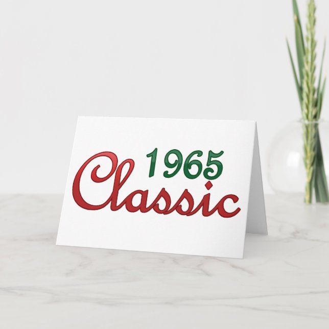 Carte Classique 1965 (Devant)