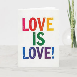 Carte Classique Amour Arc-en-ciel