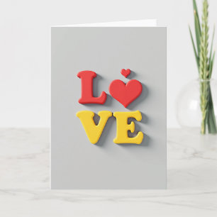 Carte Classique Amour Gras